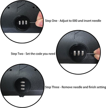 Tailgate Hidden Storage Box with Combination Lock and Light for Ford Bronco 2024