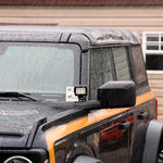 Window Visors (matte black) for Ford Bronco 4 Door