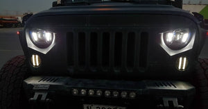 LED headlight for Jeep Wrangler JK/TJ- With indicator – am-wrangler