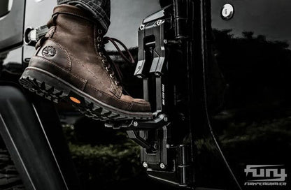 FURY DOOR HINGE STEP FOLDING FOOT PEDAL FOR JEEP WRANGLER JK JL