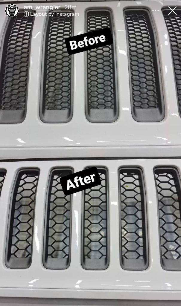 Mopar Honeycomb Grille Insert Kit for Jeep Wrangler JL