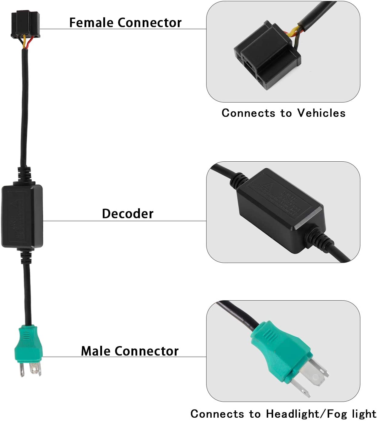 Led Headlight Canbus Anti flicker Decoder