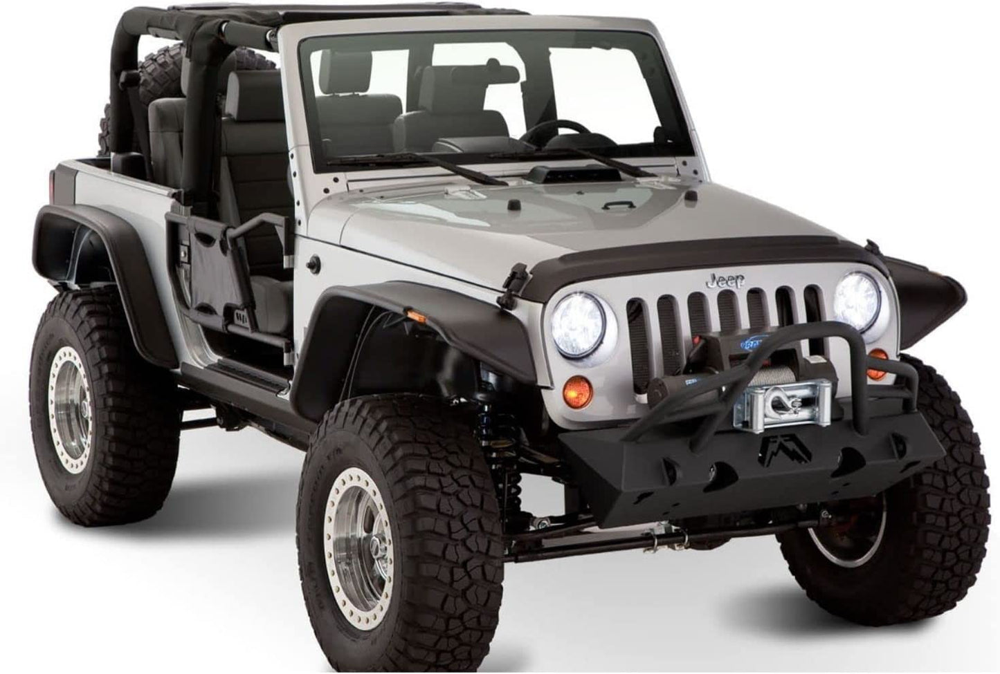 Plastic Flat Style Fender Flare Set for Jeep Wrangler JK