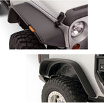 Plastic Flat Style Fender Flare Set for Jeep Wrangler JK