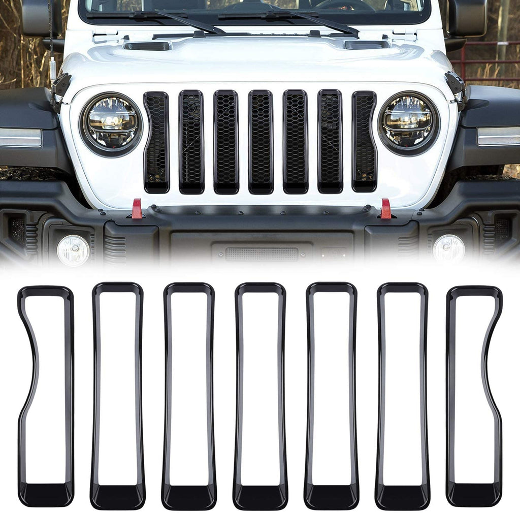 Front Grille Insert  Covers Trim for Jeep Wrangler JL/JT