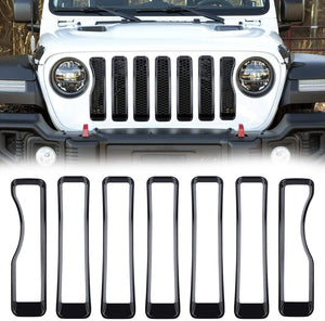 Front Grille Insert  Covers Trim for Jeep Wrangler JL/JT