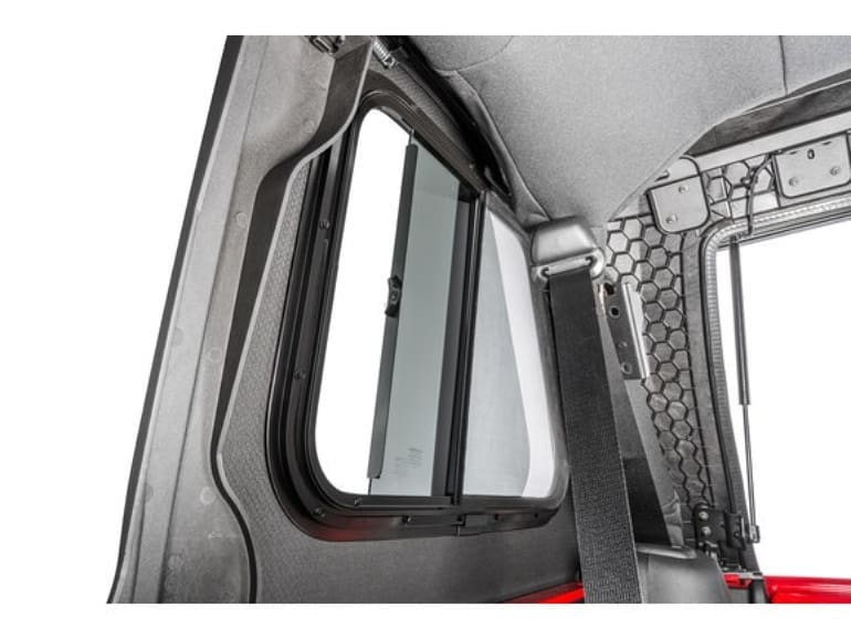 TREKTOP PRO HYBRID SLANTBACK SOFT TOP IN BLACK TWILL FOR JEEP WRANGLER JK - am-wrangler