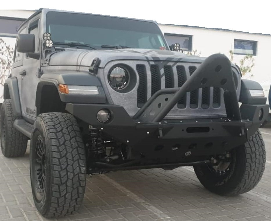 Aluminium front bumper for Jeep Wrangler JL - am-wrangler