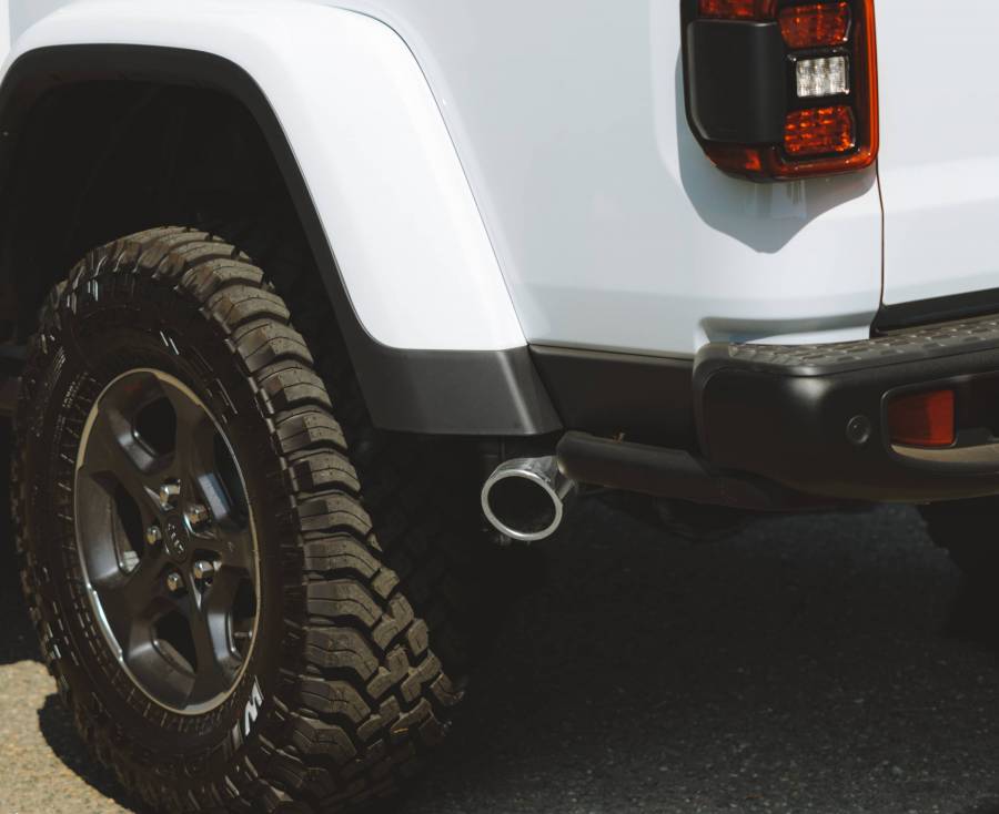 GIBSON BLACK ELITE CAT-BACK SINGLE EXHAUST STAINLESS for Jeep Wrangler  JT (GLADIATOR)