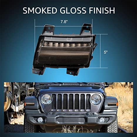 AMR LED Fender Lights Compatible with Jeep Wrangler JL Sport USA