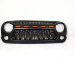 Grille with LED markers for Jeep Wrangler JK - am-wrangler