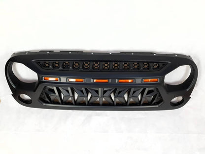 Grille with LED markers for Jeep Wrangler JK - am-wrangler