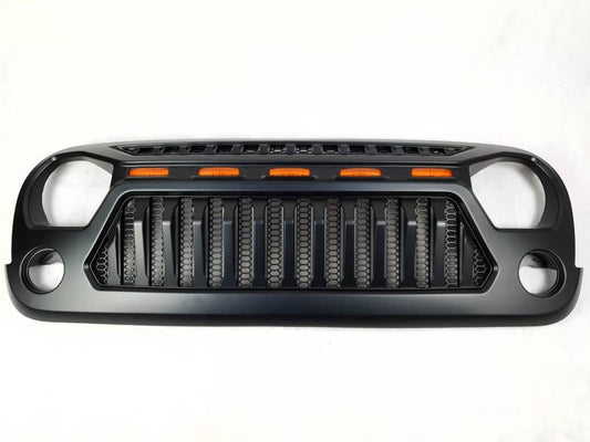 Grille with LED marker for Jeep Wrangler JK - am-wrangler