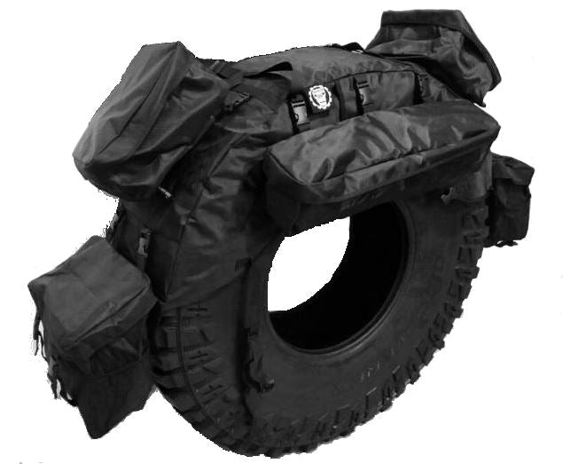 Spare tire cover with storage bags for Jeep Wrangler - am-wrangler