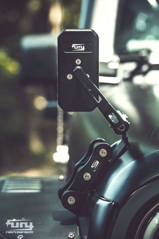 FURY Hood Side Auxiliary Mirror for Jeep Wrangler JK/JL/JT