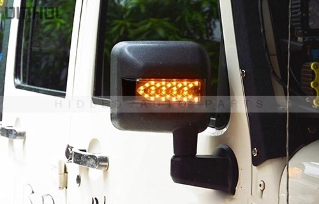Mirrors with indication lights for Jeep Wrangler JK