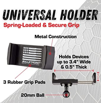 BulletPoint Phone Holder With 7cm Arm For Jeep Wrangler