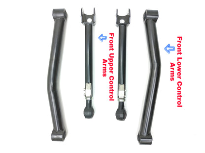 Hurricane Control Arms With Adjustable Upper Control Arms For Jeep Wrangler JK