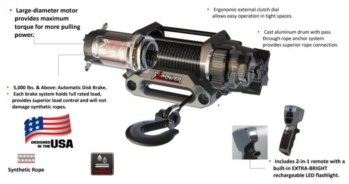 X- Power XP Series Winch 12000LB