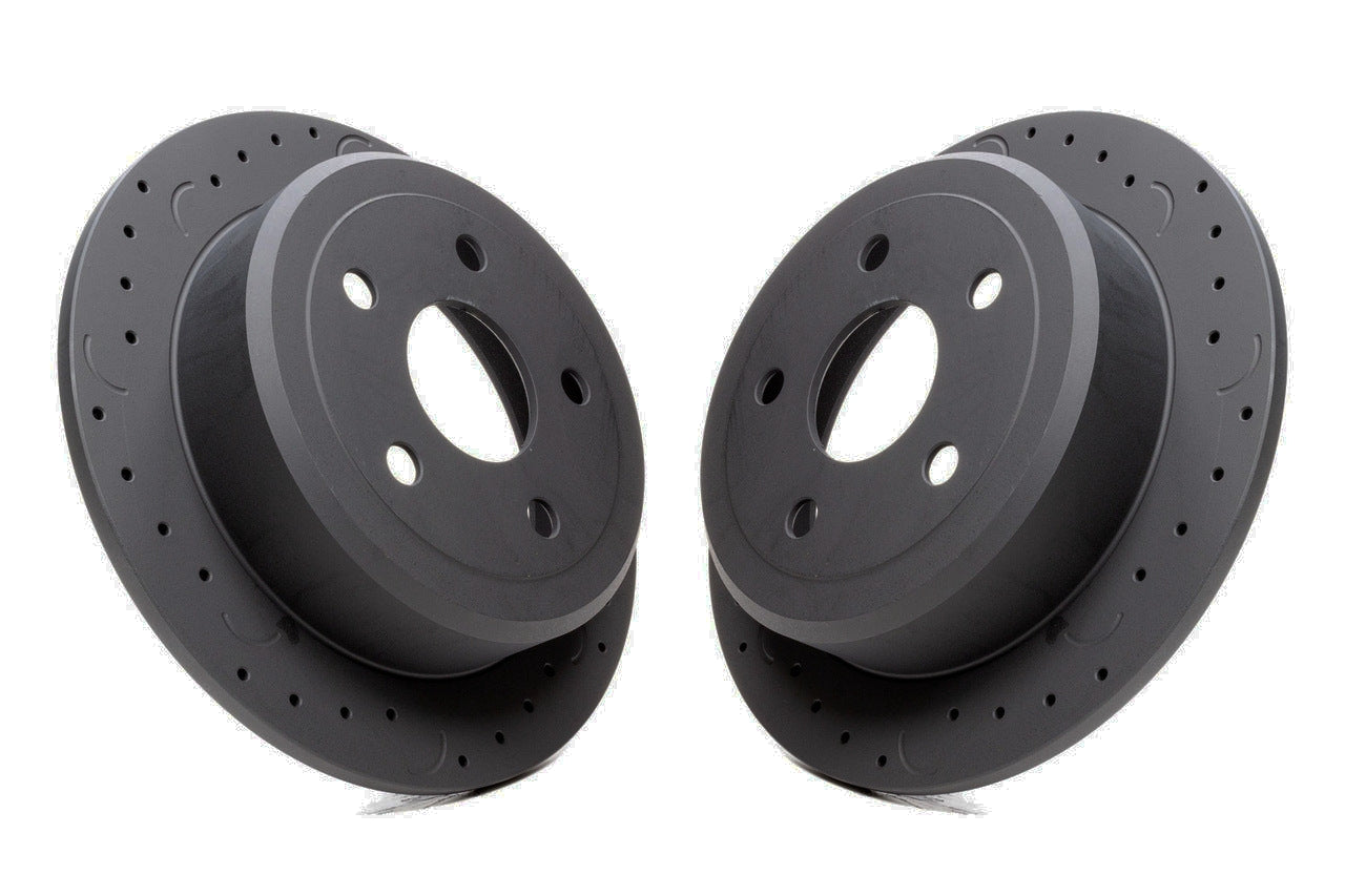 Hawk Talon Slotted & Drilled Brake Discs For Jeep Wrangler JK