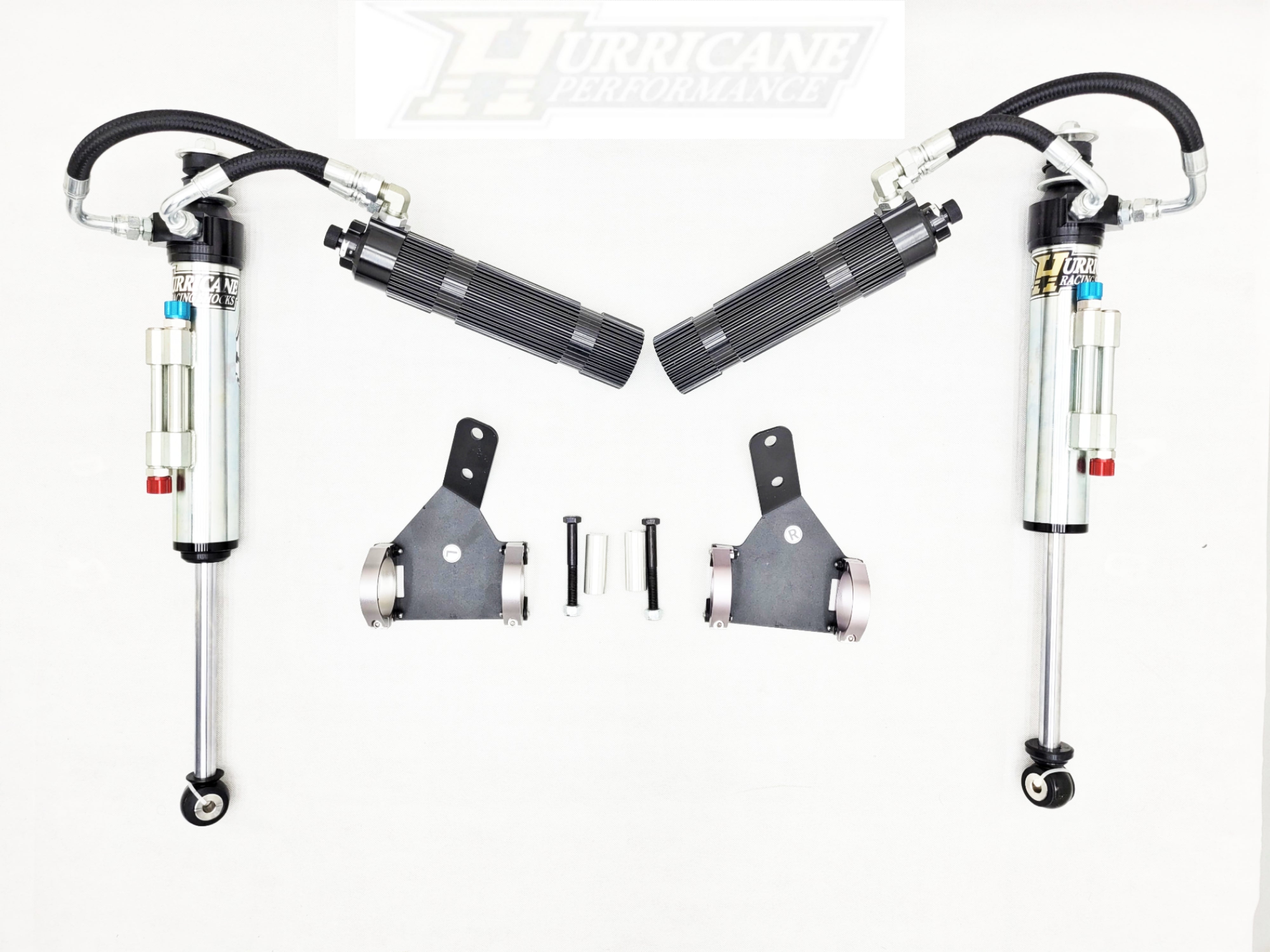 Hurricane Racing Shocks 2.5", Double Bypass Adjustable for Jeep Wrangler JK