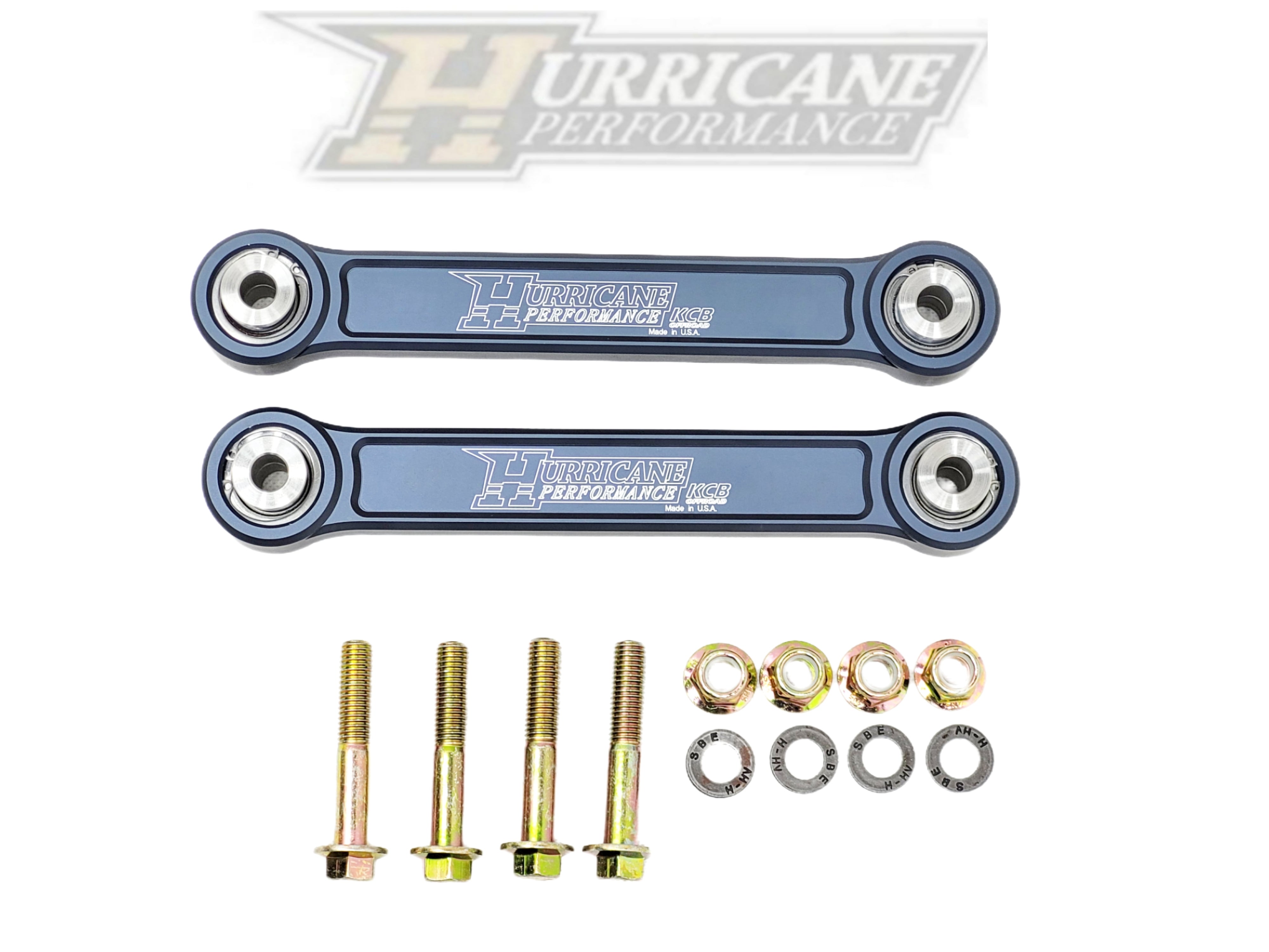 Hurricane Performance Forged Aluminium Front Sway Bar End Link with Heim Joints for Jeep Wrangler JL/JK