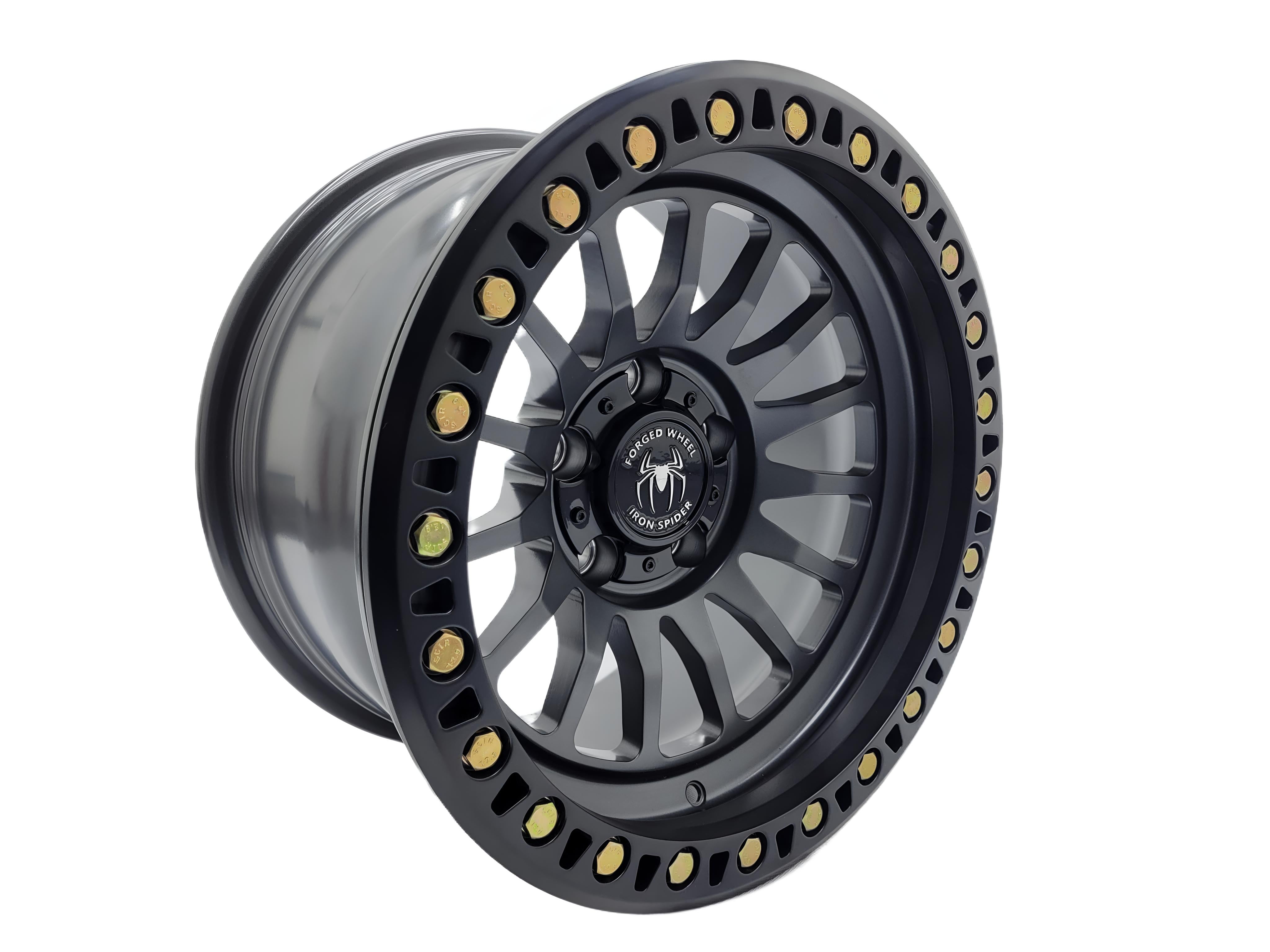 Iron Spider Forged Aluminum Beadlock Rims for Jeep Wrangler JK/JL/JT ...