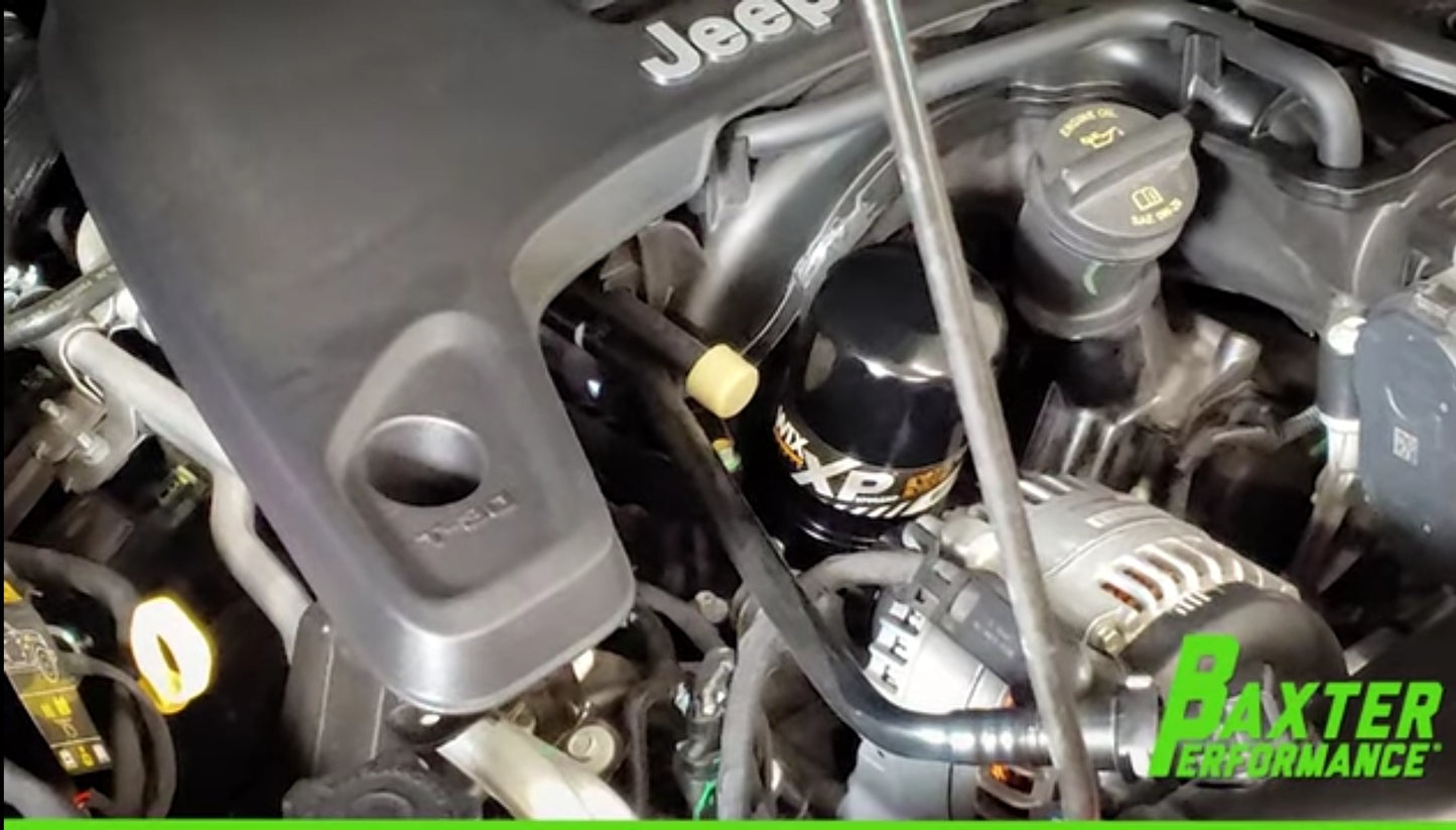 Baxter Performance Pentastar Cartridge to Spin-On Oil filter adapter MS-201-BK Fits 2014 + 3.2 and 3.6-liter Pentastar engines