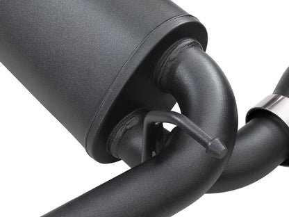 Rebel Series 2-1/2" 409 Stainless Steel Axle-Back Exhaust System (49-48067-B)  for Jeep Wrangler JL - am-wrangler