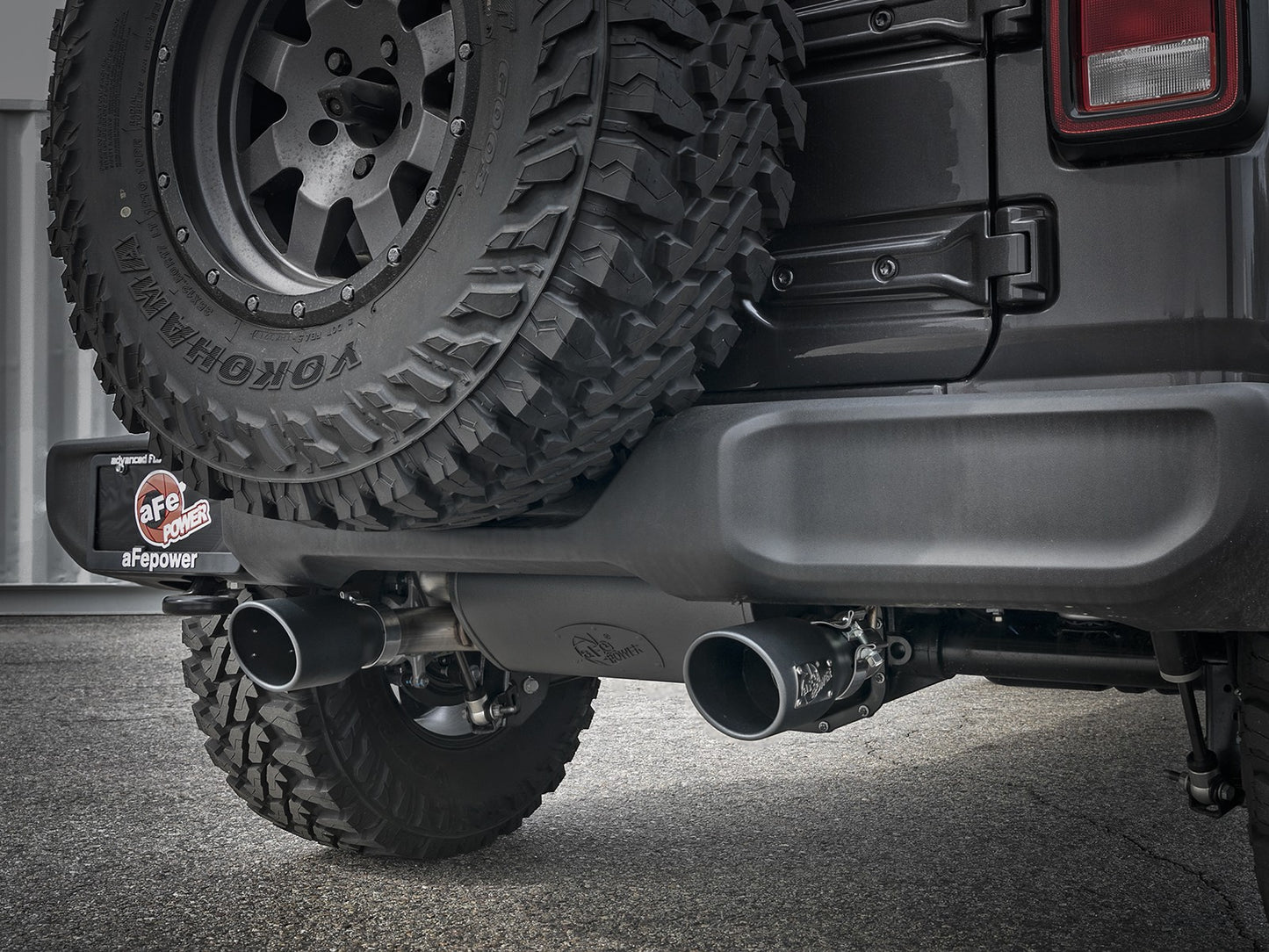 Rebel Series 2-1/2" 409 Stainless Steel Axle-Back Exhaust System (49-48067-B)  for Jeep Wrangler JL - am-wrangler
