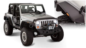 Plastic Flat Style Fender Flare Set for Jeep Wrangler JK