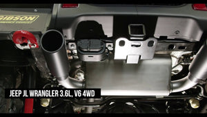 GIBSON BLACK ELITE DUAL SPLIT EXHAUST BLACK CERAMIC for Jeep Wrangler JL 3.6 (18-20)
