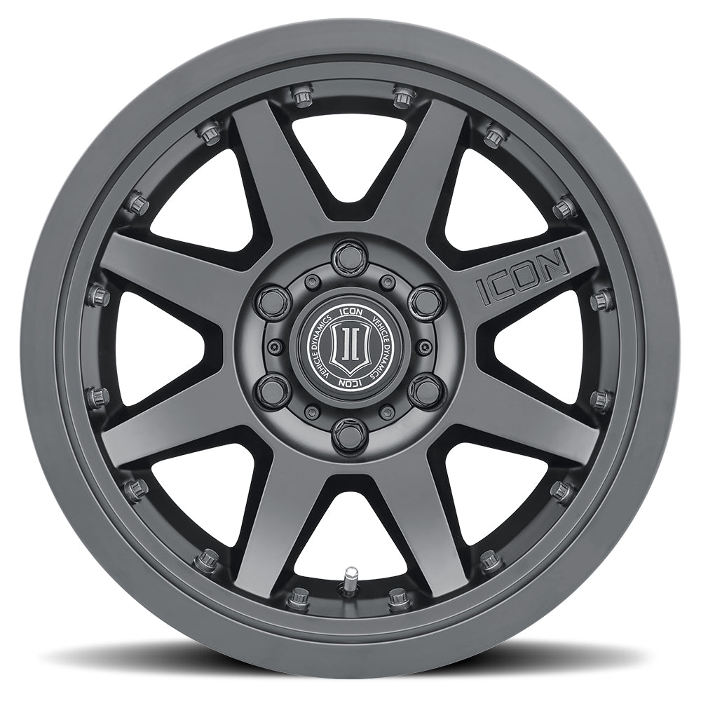 Rims for Toyota FJ, Ford Bronco & Nissan Y61 -ICON REBOUND PRO -SATIN BLACK
